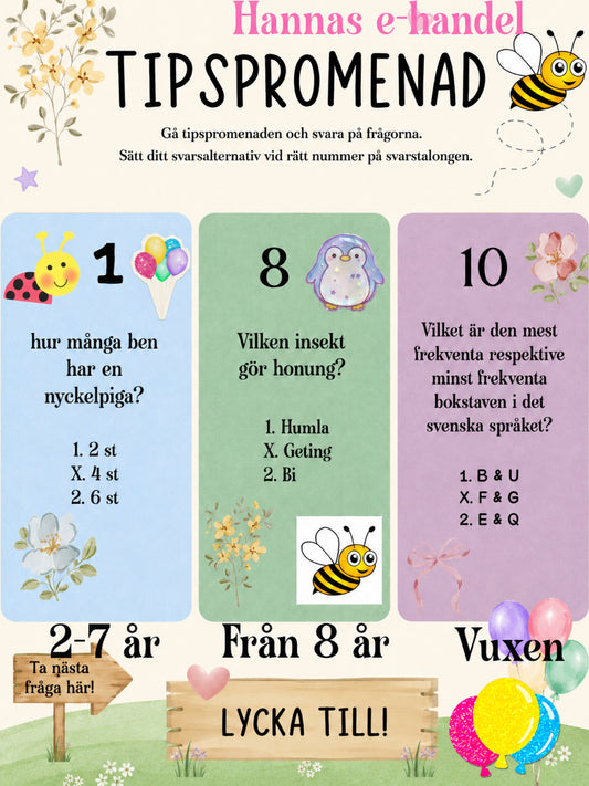 #1 Midsommar tipspromenader